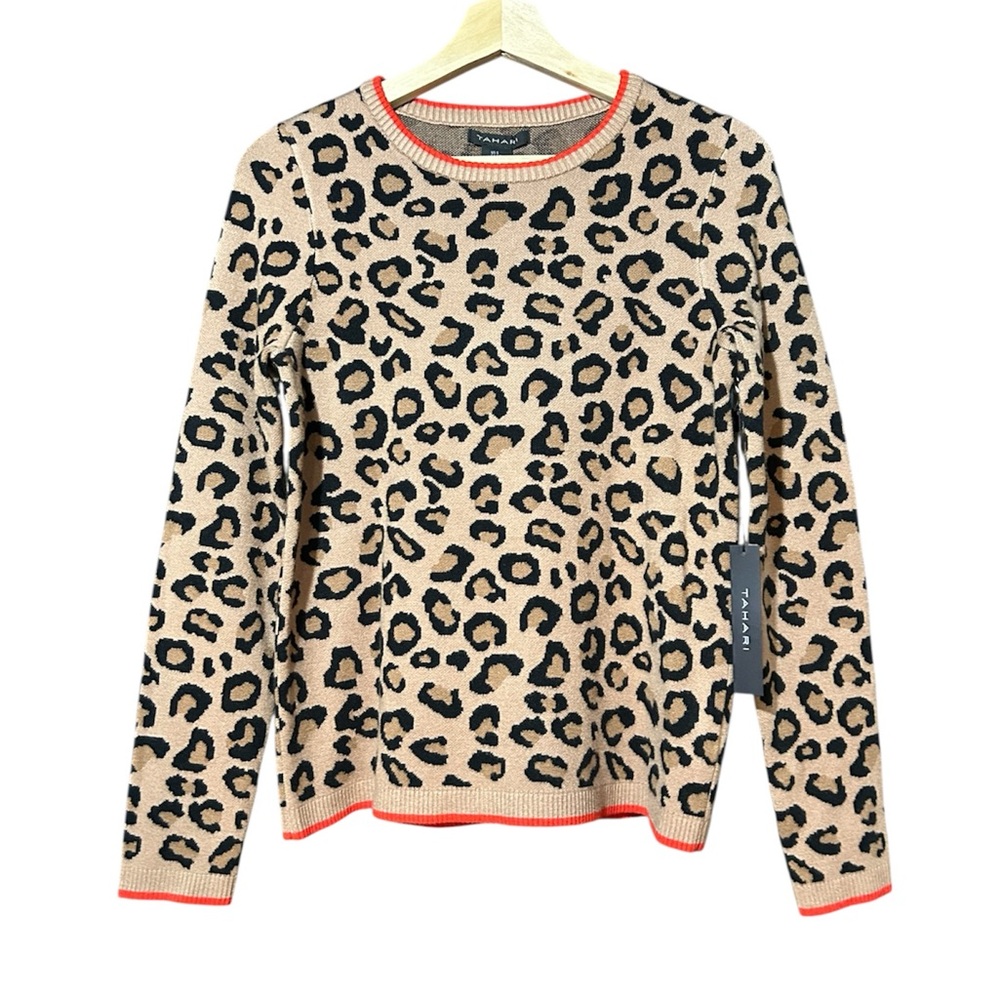 Tahari Animal Print Sweater